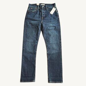 NWT AE77 American Eagle Dark Wash Premium Straight Crop Jeans Size 2